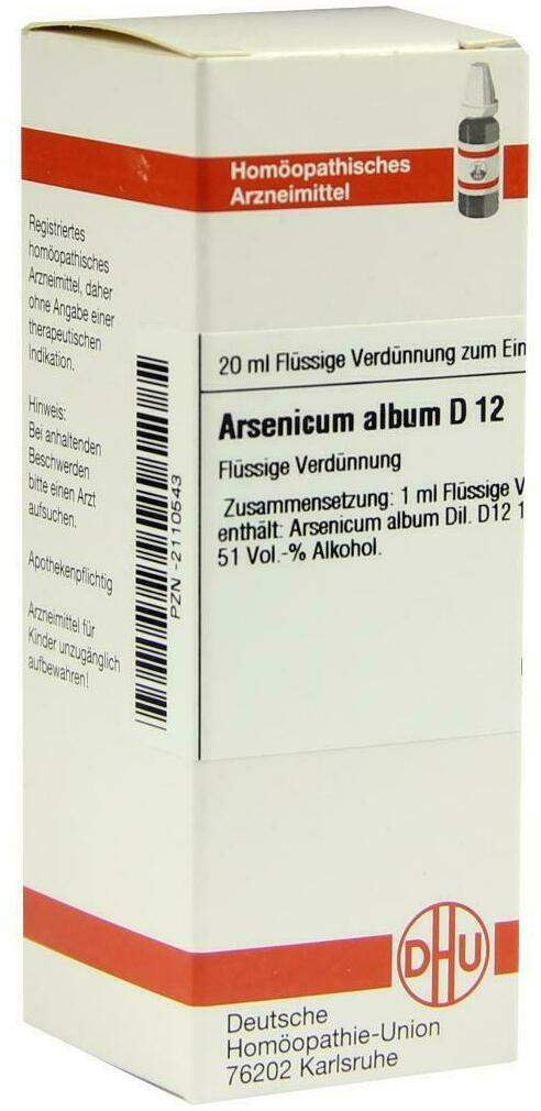 Dhu Arsenicum Album D12 20 ml Dilution