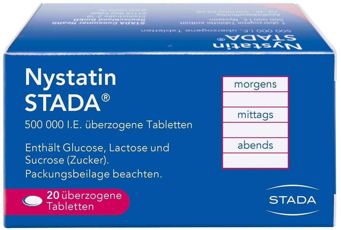 Nystatin Stada 20 Überzogene Tabletten