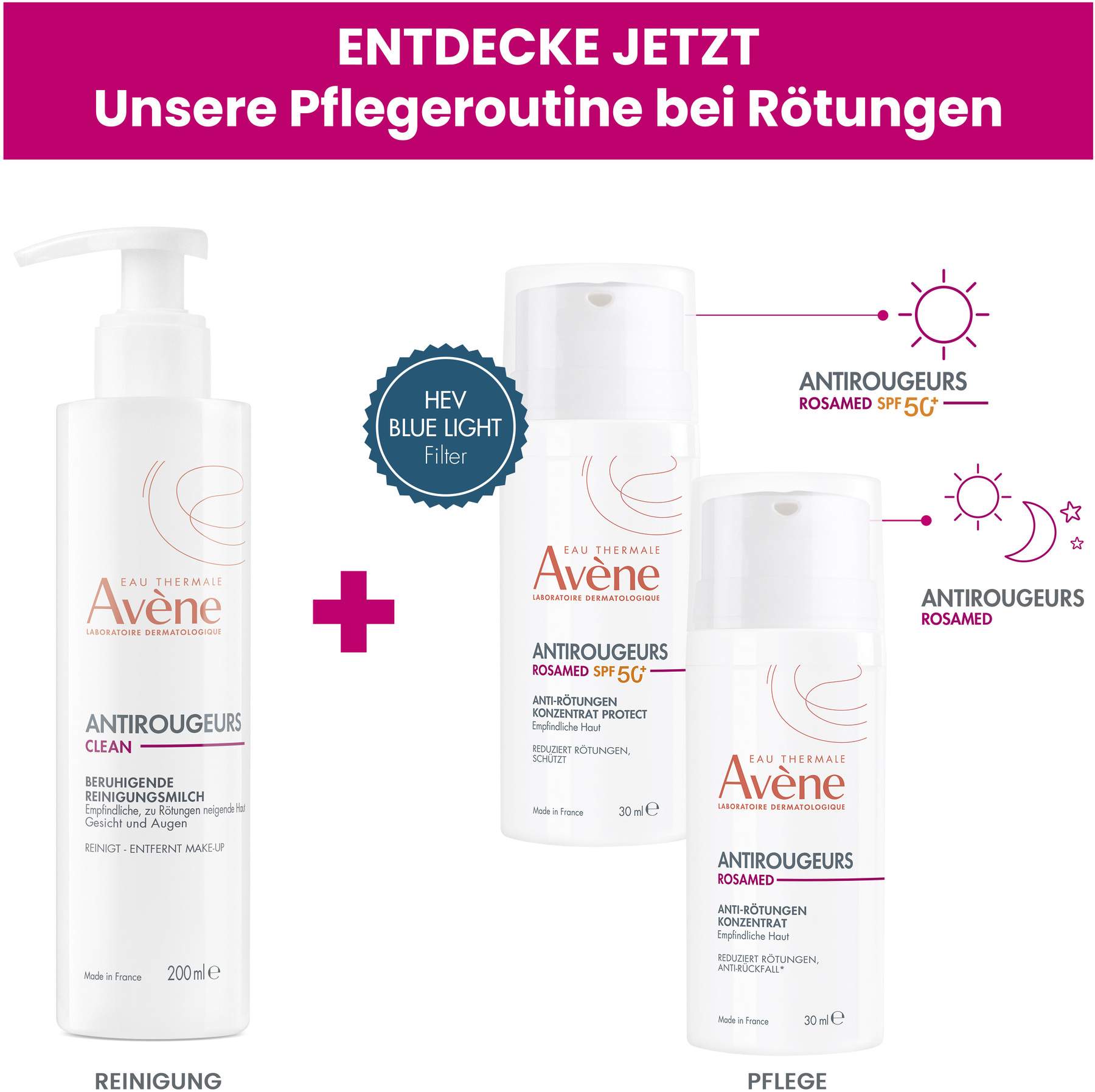 Avene Antirougeurs Rosamed Anti-Rötungen Konzentrat Protect SPF50+ 30 ml