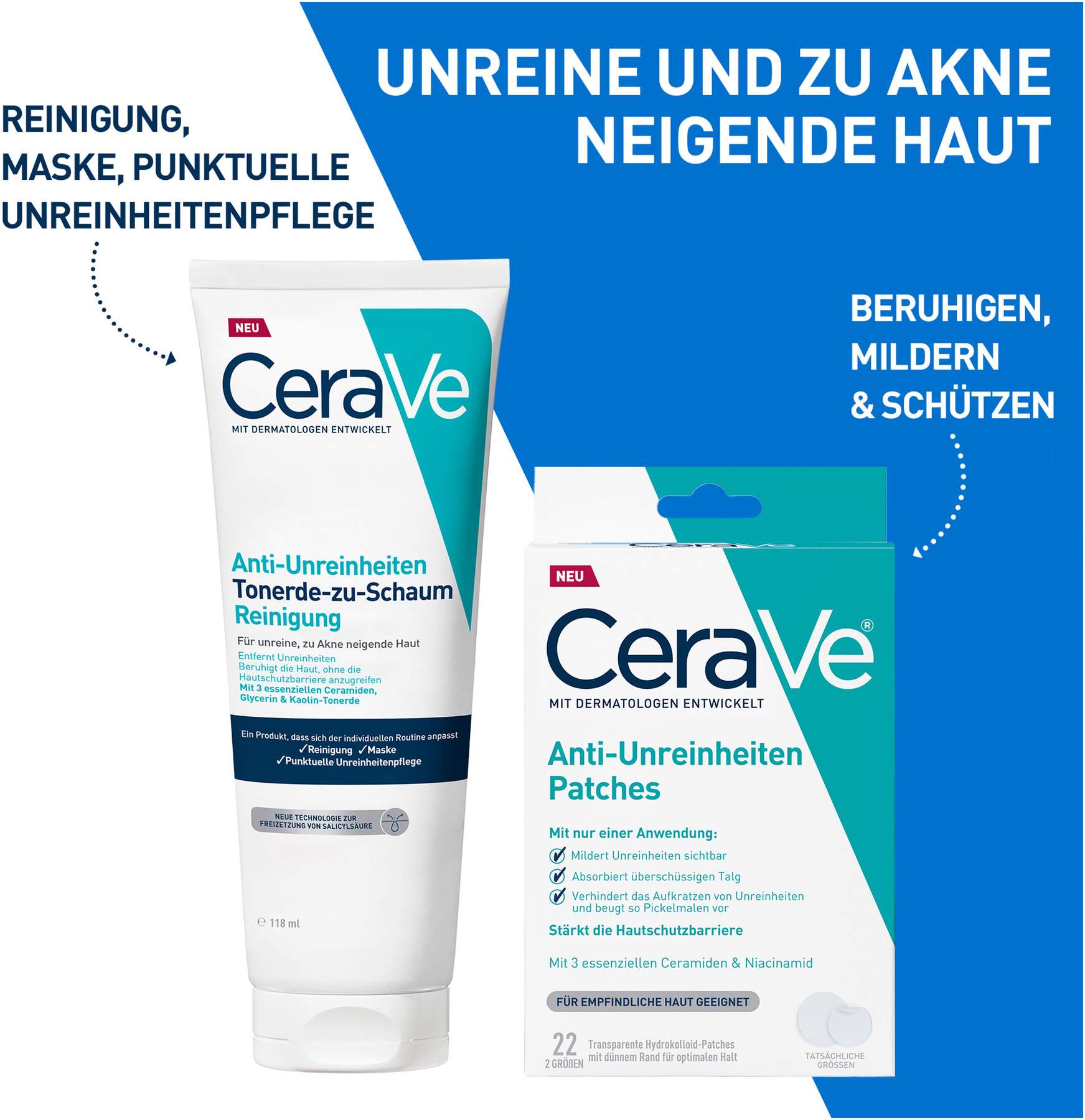 Cerave Tonerde-zu-Schaum Reinigung 118 ml Paste