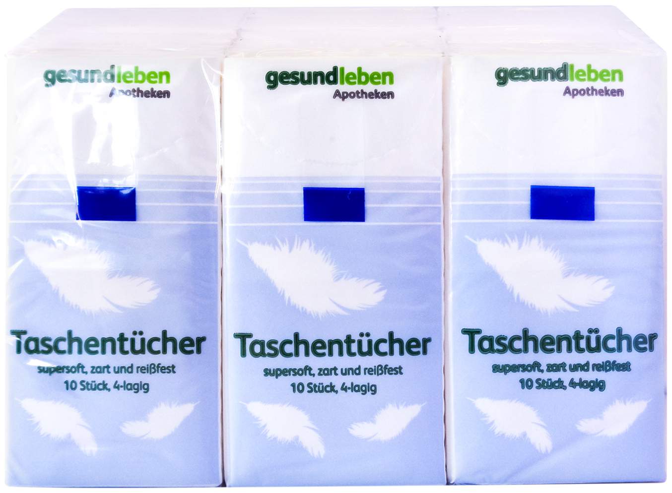 Gesund Leben Papiertaschentücher 6 X 10 Stück