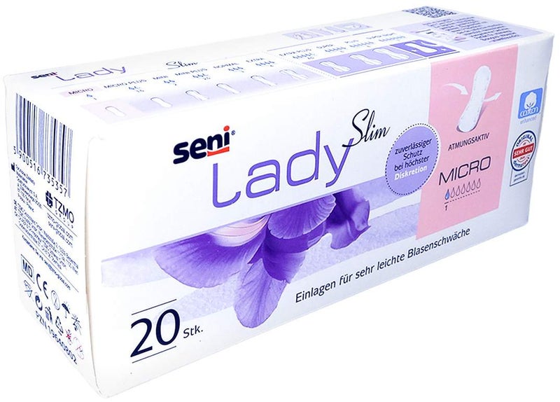 SENI Lady Slim Inkontinenzeinlage micro im kl.Kart