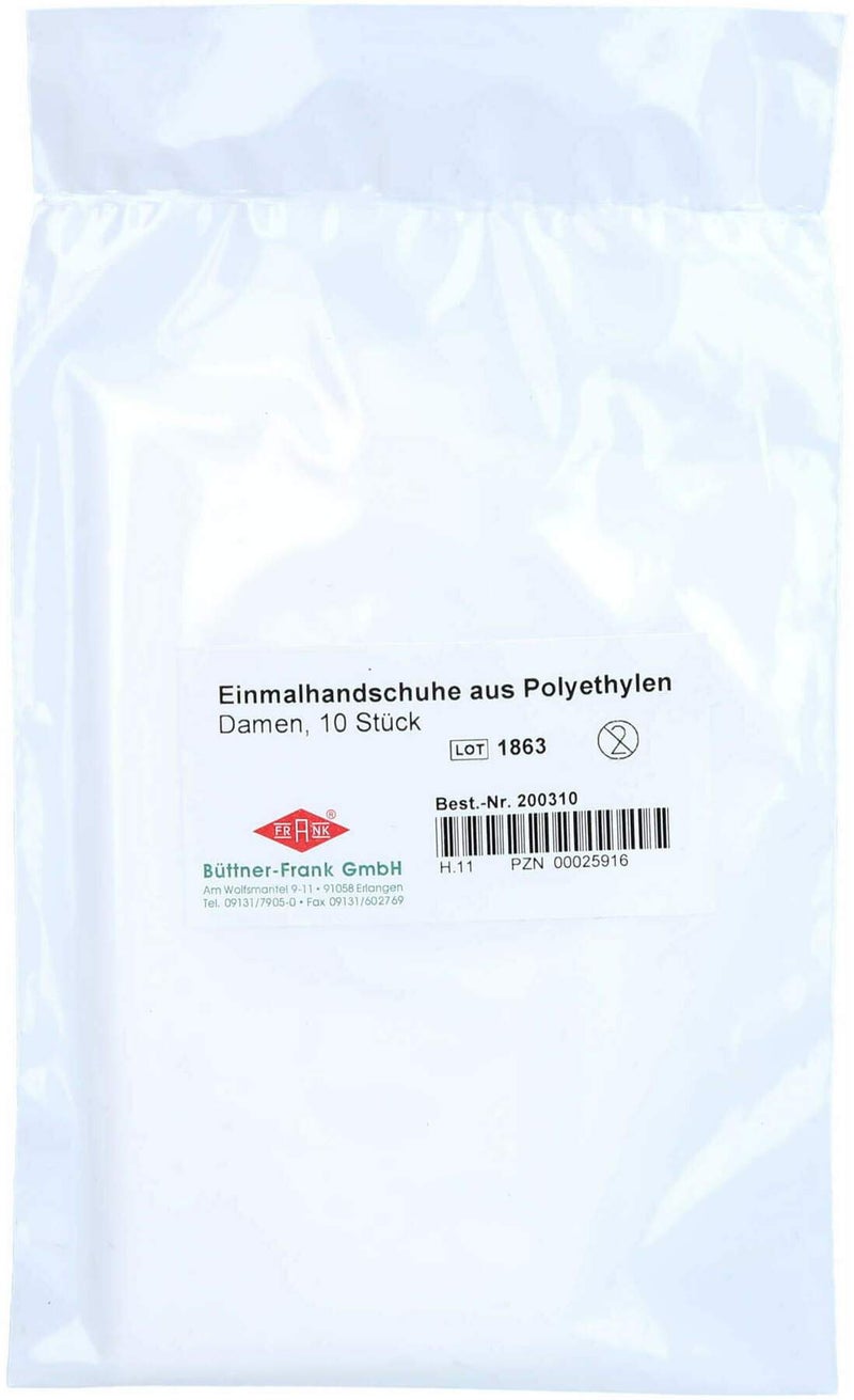Handschuhe Einmal Untersuchung Damen 10 Stück