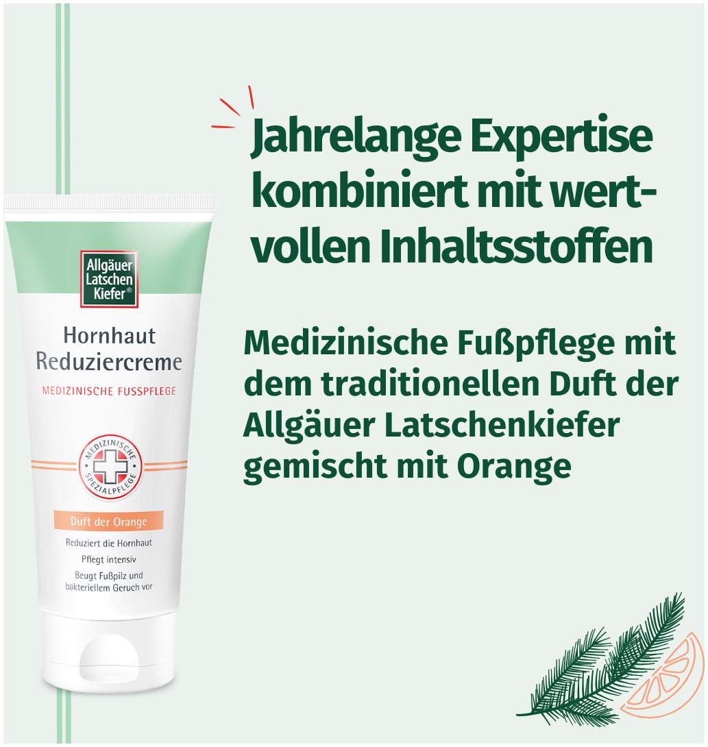 Allgäuer Latschenkiefer Hornhaut Reduziercreme Orange 100 ml