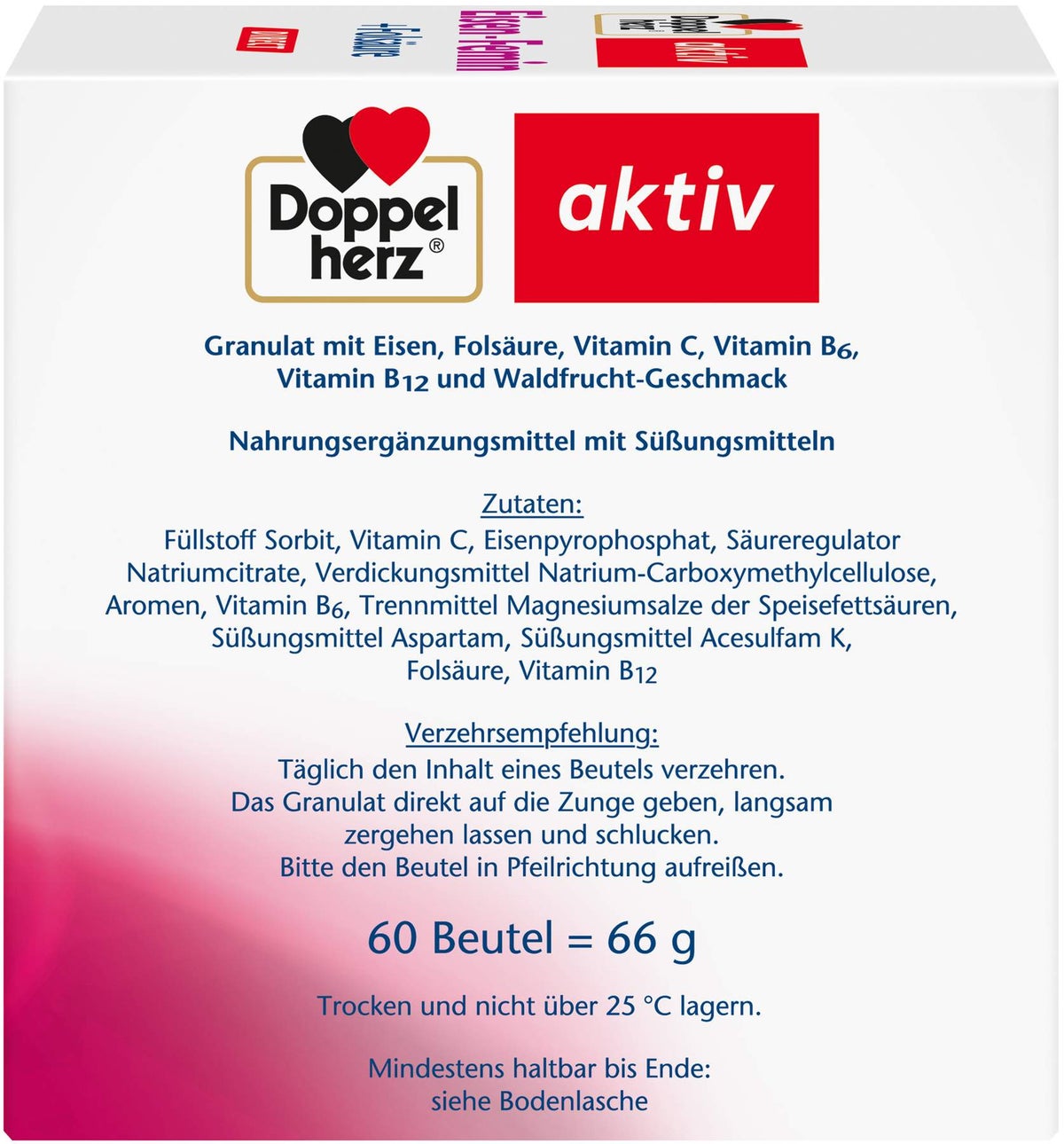 Doppelherz Aktiv Eisen-Femin Direct Pellets 60 Stück