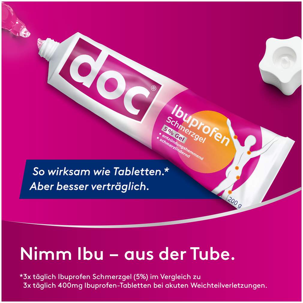 Doc Ibuprofen Schmerzgel 5% 2 x 200 g