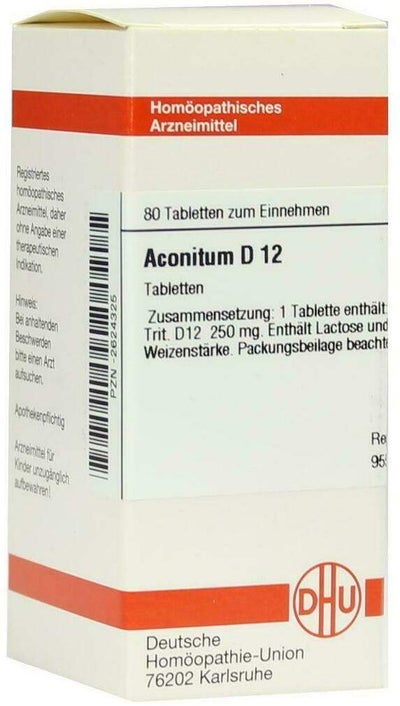 Dhu Aconitum D12 80 Tabletten