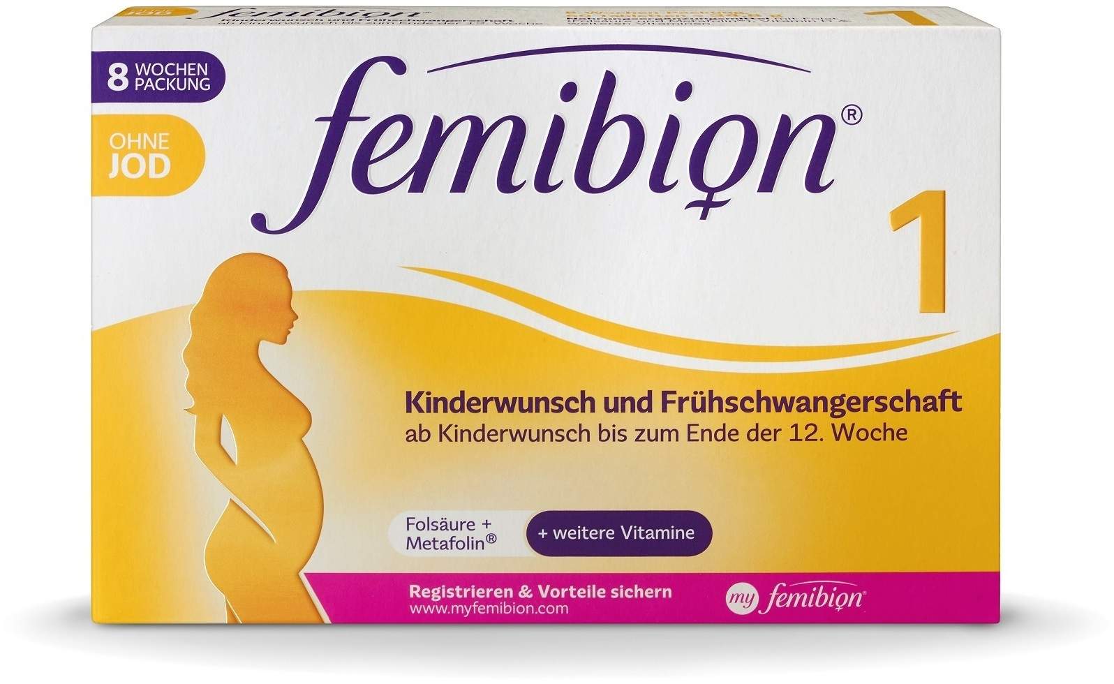 Femibion 1 Kinderwunsch und Frühschwangerschaft ohne Jod 60 Tabletten