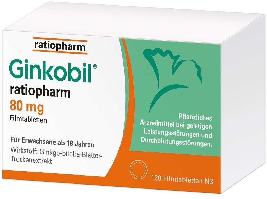 Ginkobil ratiopharm 80 mg 120 Filmtabletten
