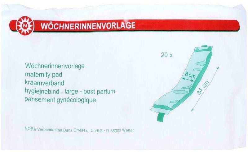 Wöchnerinnenvorlage 8x34cm 20 Stück