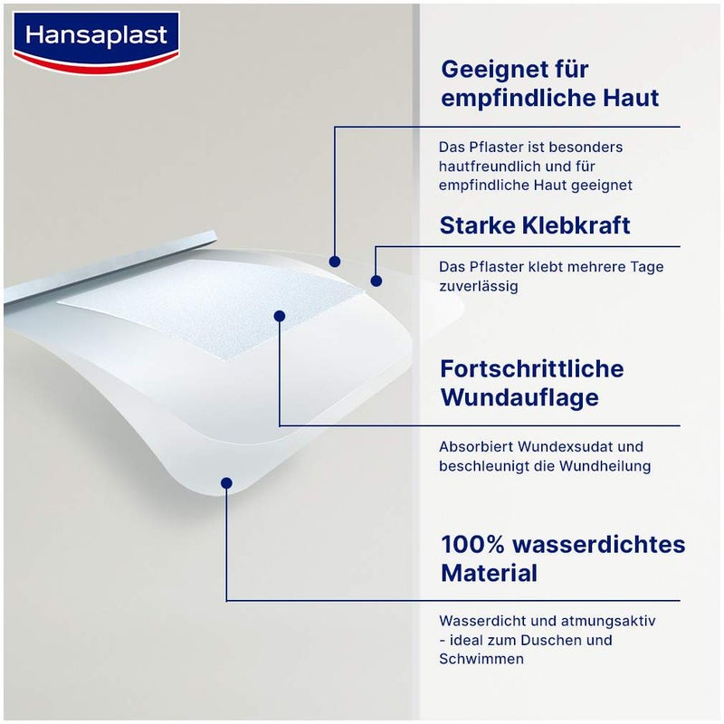 Hansaplast Aqua Protect Pflaster schnelle Heilung 8 Stück