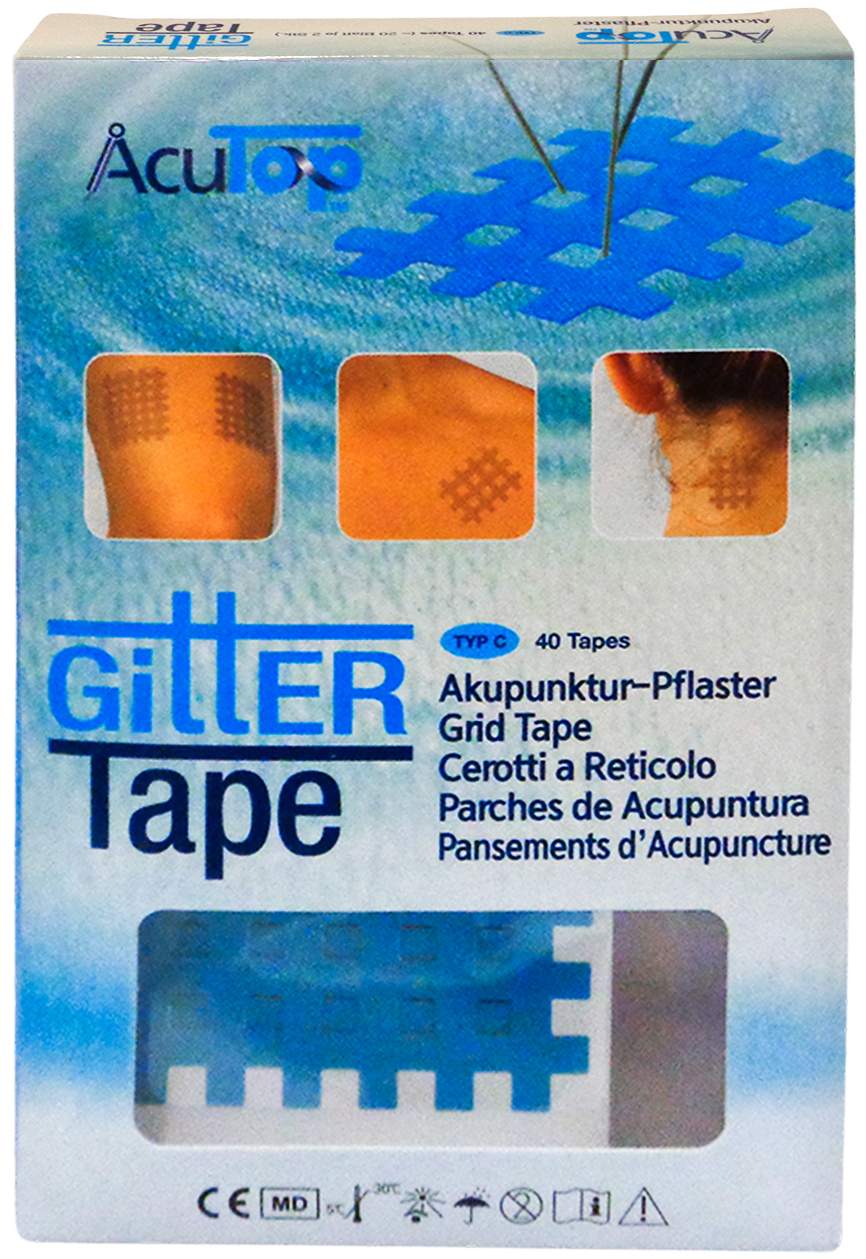 Gitter Tape Acutop Akupunkturpflaster 5x6 cm Blau