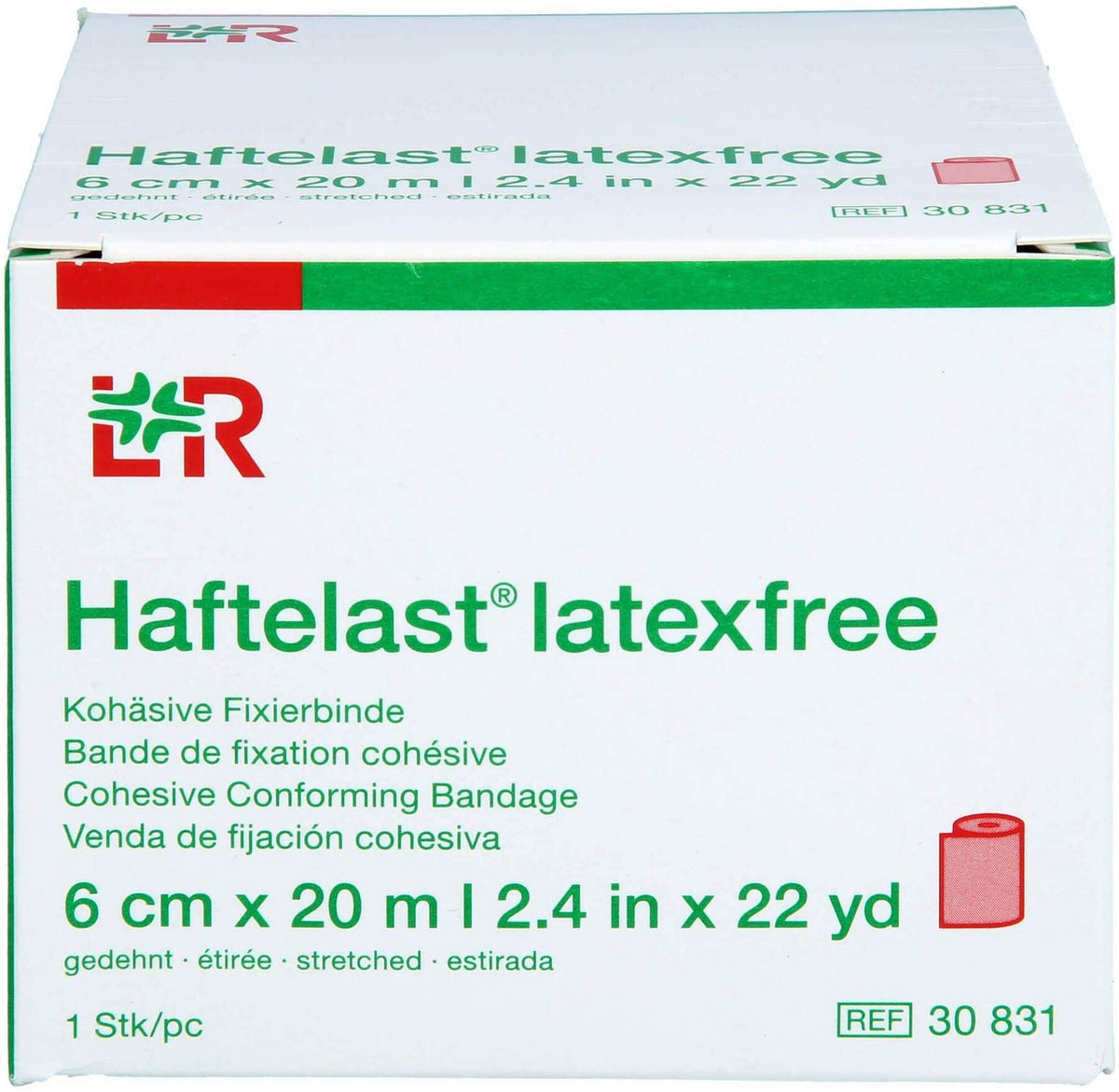 Haftelast Fixierb.Kohäs.Latexfrei 6 Cmx20 M Rot