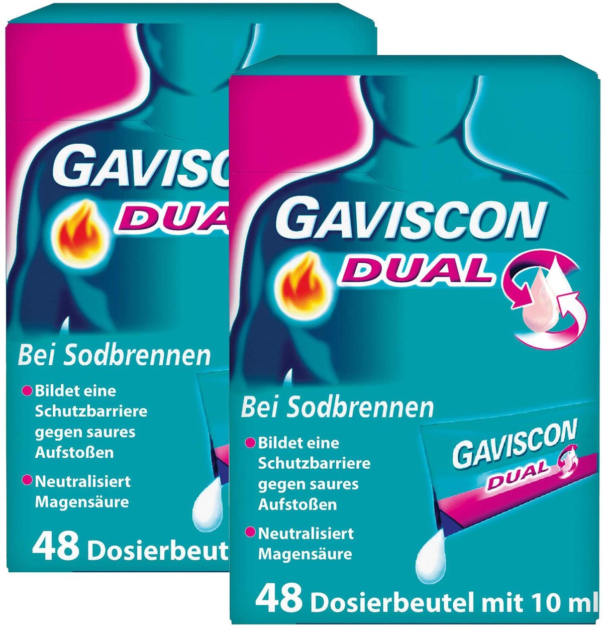 Gaviscon Dual 500 mg-213 mg-325 mg Suspension 96 x 10 ml
