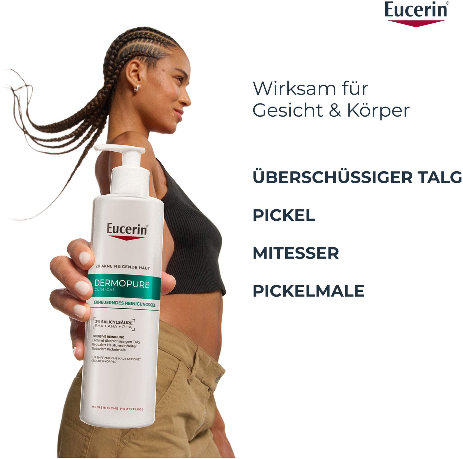 Eucerin DermoPure Clinical erneuerndes Reinigungsgel 400 ml