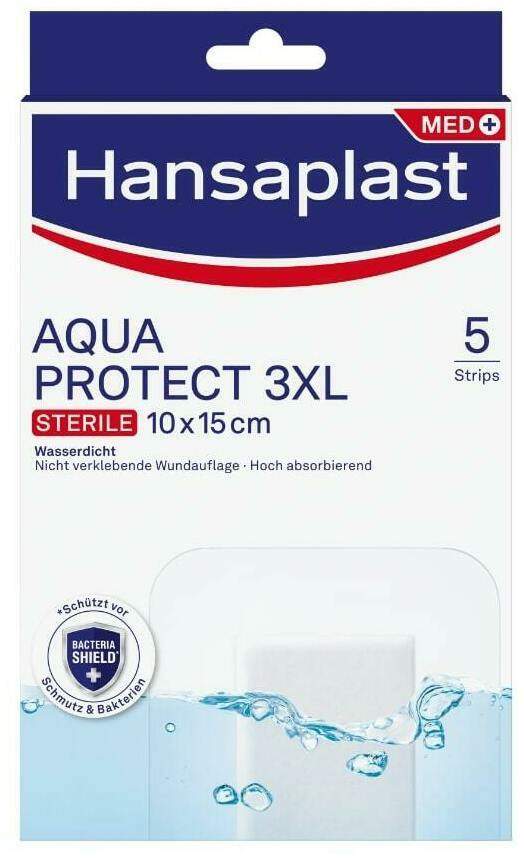 Hansaplast Aqua Protect 3XL 10 x 15 cm 5 Pflaster