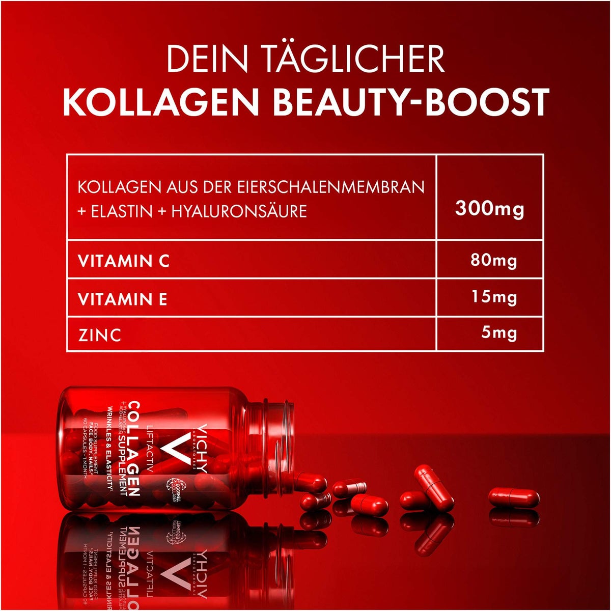 Vichy Kollagen Nahrungsergänzungsmittel 60 Kapseln