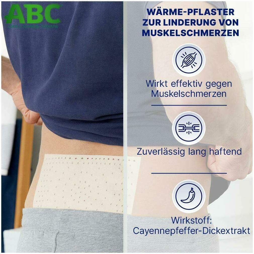 Hansaplast med ABC Wärme Pflaster Capsicum 2 Stück