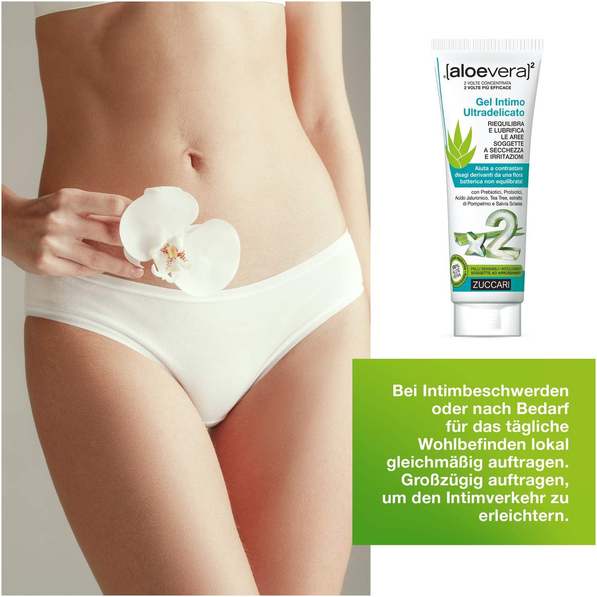 Aloevera Gel Intim Sanft Feuchtgel Zuccari 80 ml