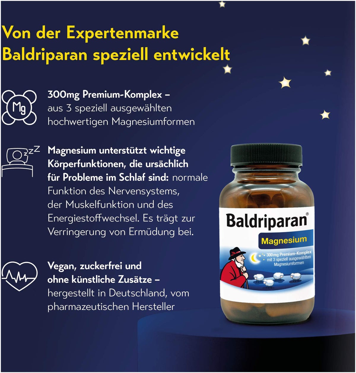 Baldriparan Magnesium 180 Kapseln