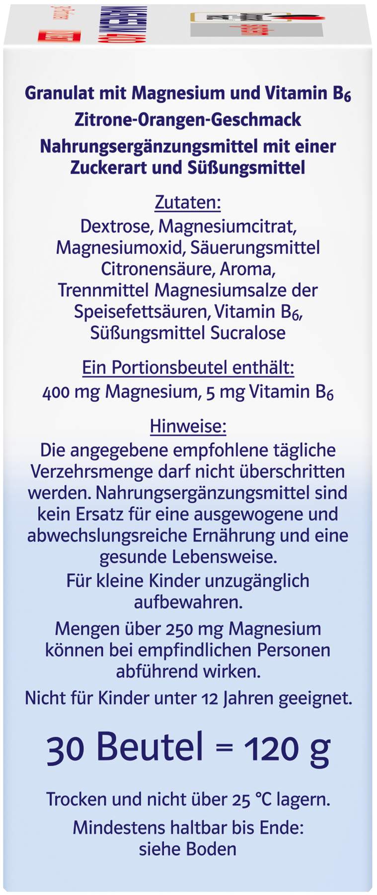 Doppelherz Magnesium 400 Direkt System 30 Portionsbeutel