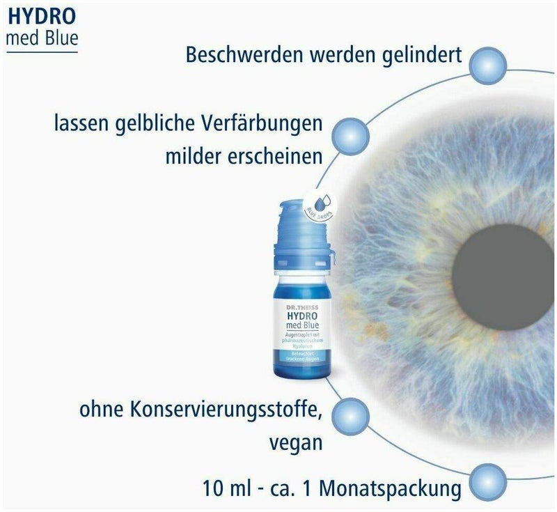Dr. Theiss Hydro med Blue 10 ml Augentropfen