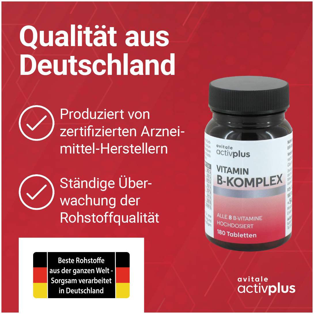 Activplus Vitamin B Komplex 180 Tabletten