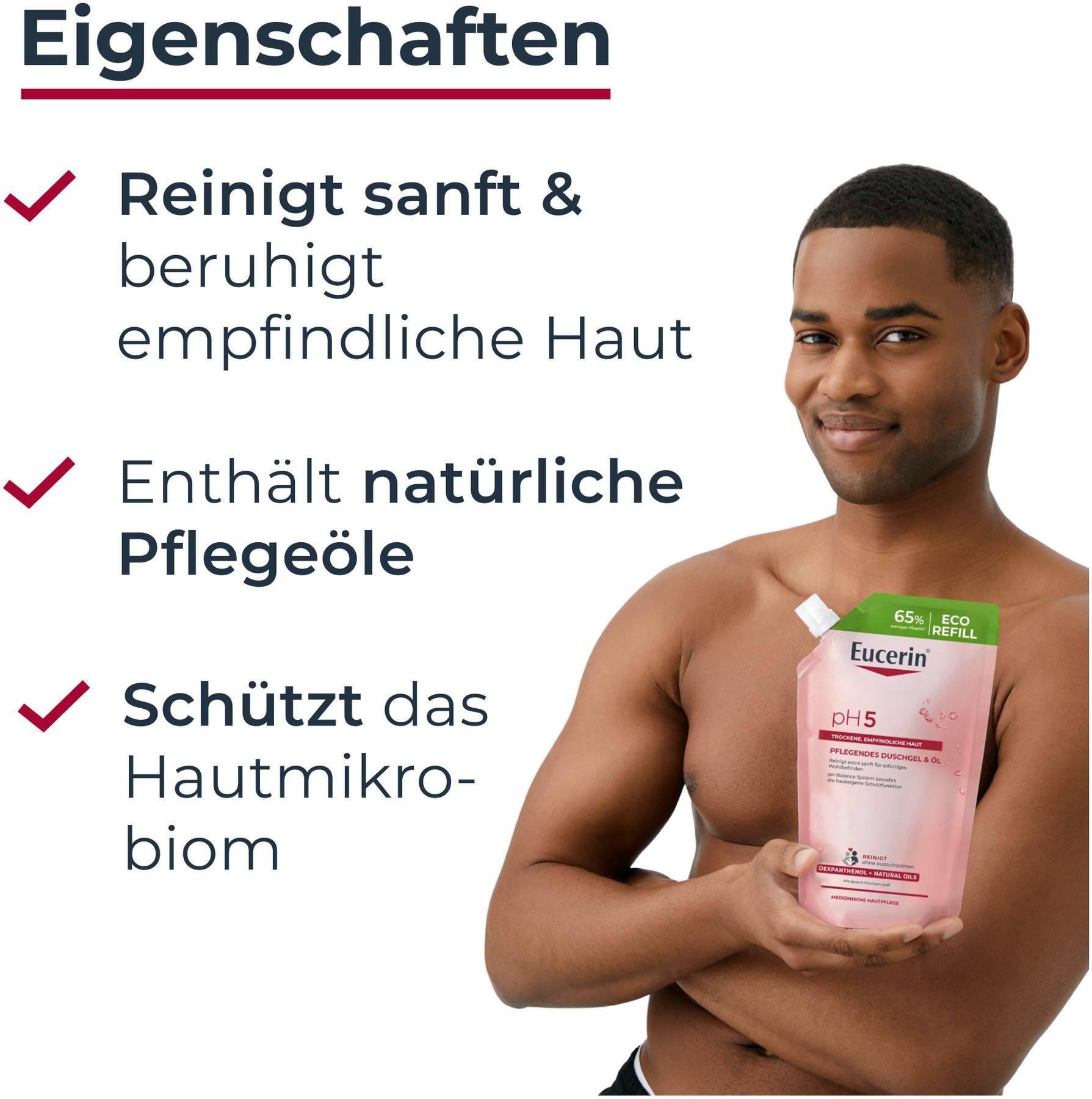 Eucerin pH5 Pflegendes Duschgel & Öl Nachfüllbeutel 400 ml