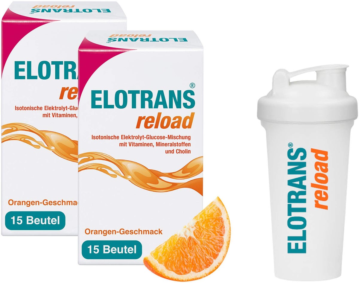 Elotrans Reload 2 x 15 Beutel + gratis Elotrans reload Shaker 1 Stück