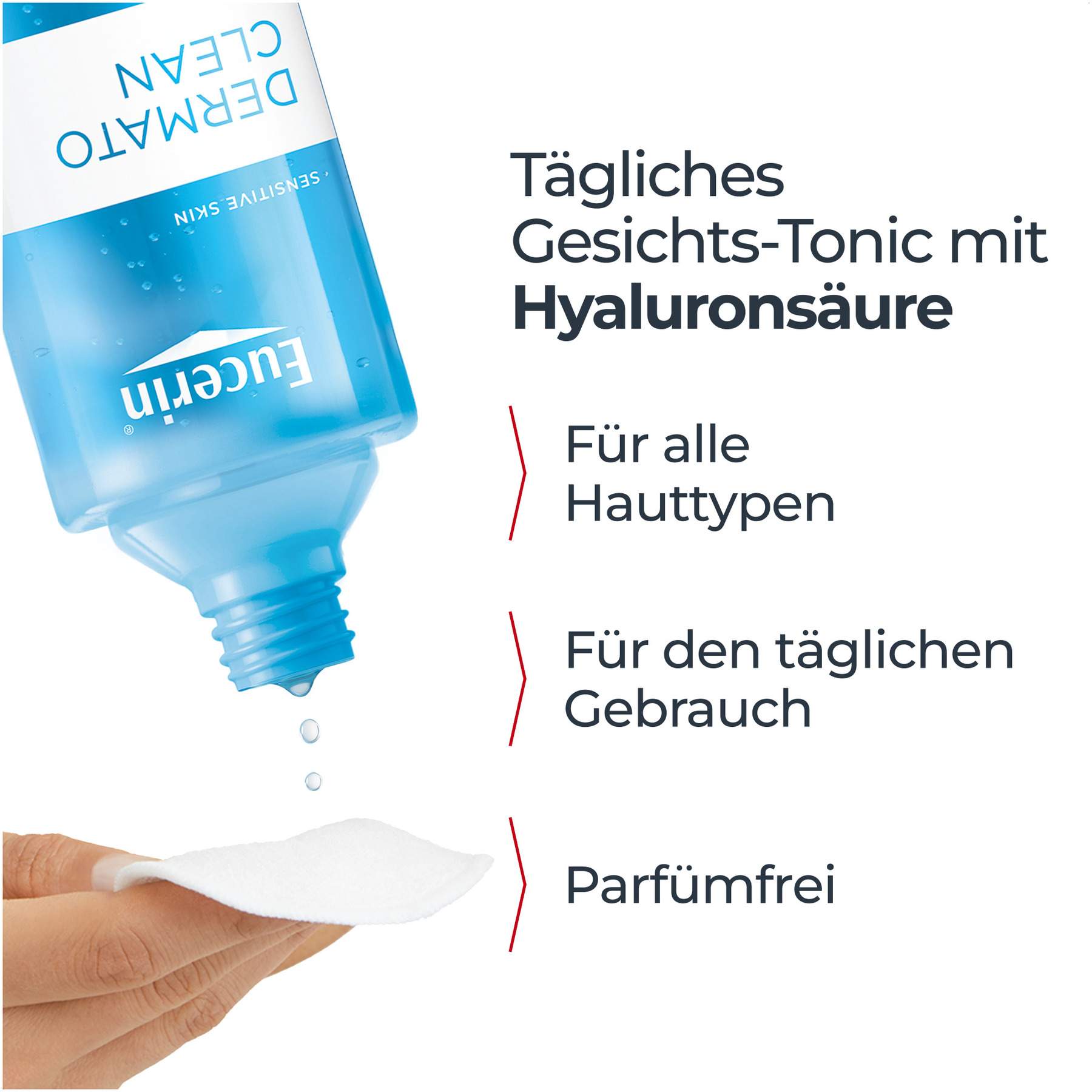 Eucerin Dermatoclean Hyaluron klärendes Gesichtswasser 200 ml