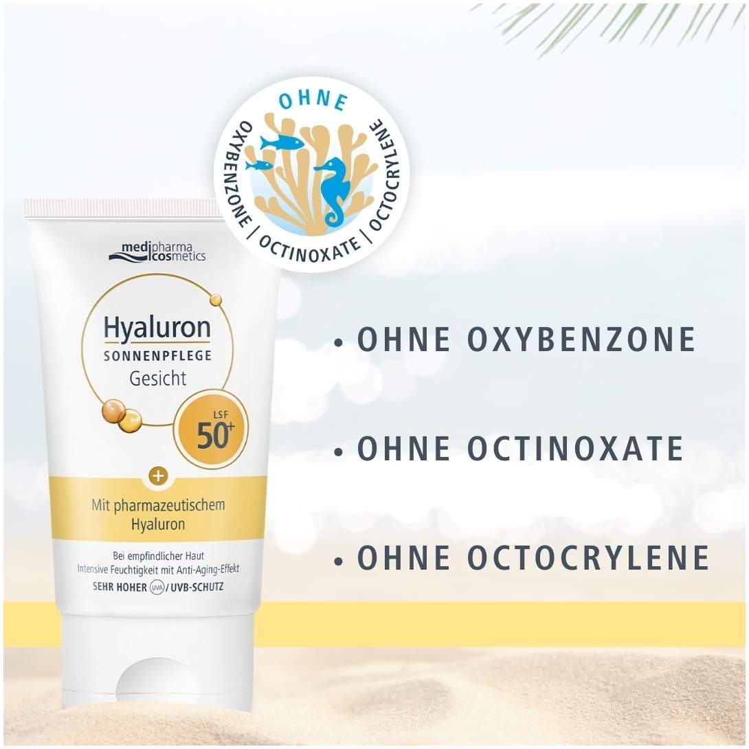 medipharma cosmetics Hyaluron Sonnenpflege Gesicht LSF 50+ 50 ml Creme