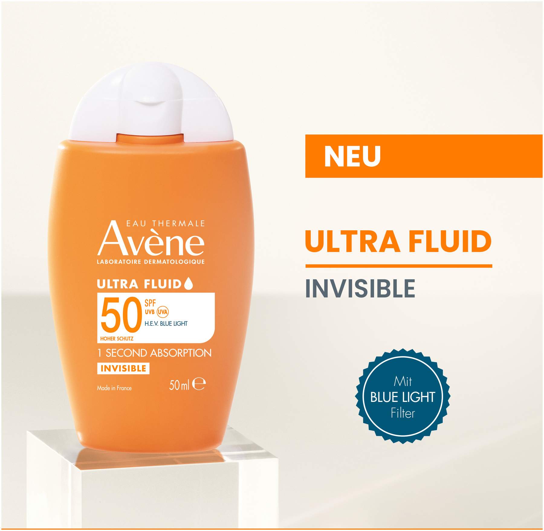 Avene Ultra Fluid Invisible SPF 50 50 ml