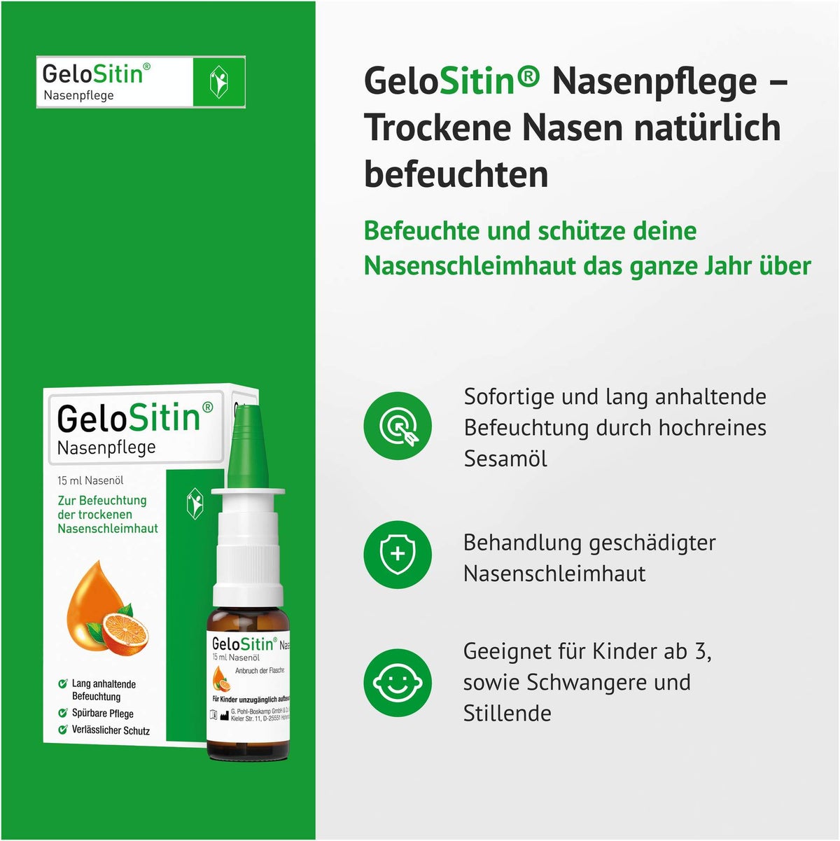 Gelositin Nasenpflegespray 15 ml Spray