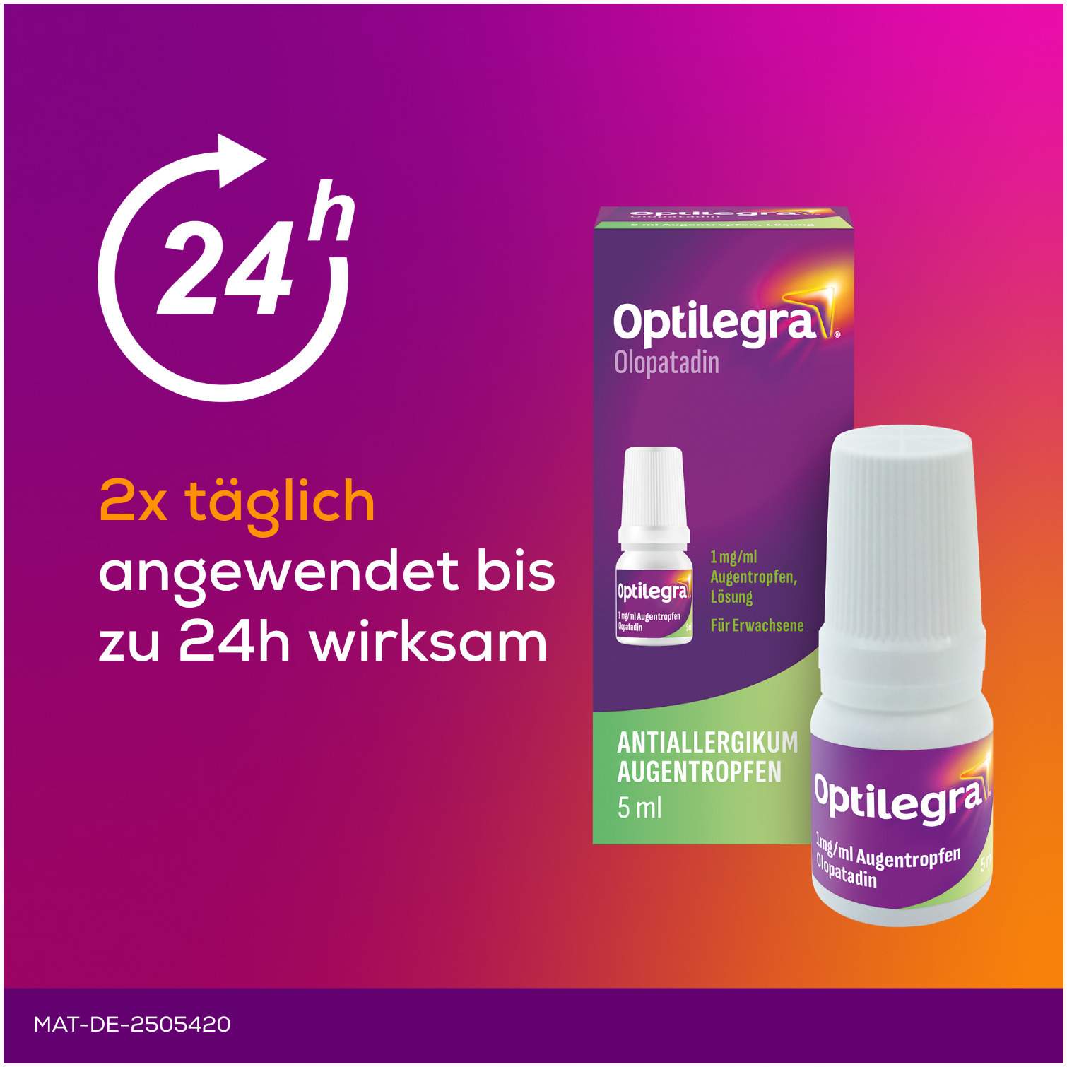 Optilegra - Augentropfen mit Olopatadin 5 ml