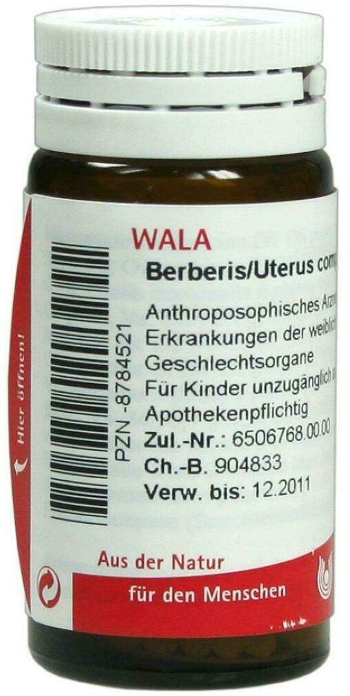 Wala Berberis Uterus Comp. 20 G Globuli