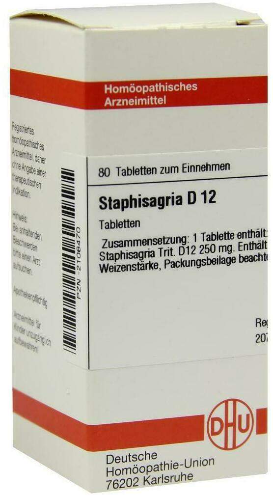 Dhu Staphisagria D12 80 Tabletten