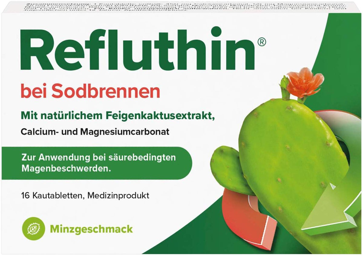 Refluthin Kautabletten Minzgeschmack 16 Stück