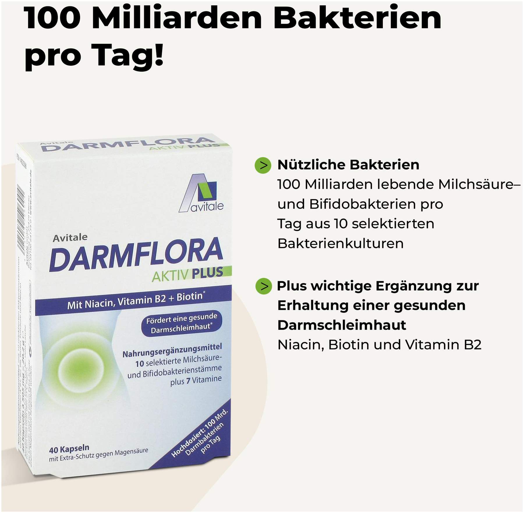 Darmflora Aktiv Plus 40 Kapseln
