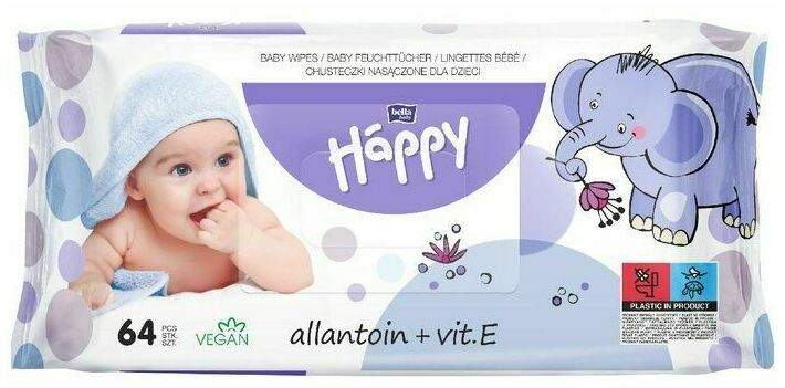 Bella Happy Baby Feuchttücher Allantoin & Vit.E  64  Stück