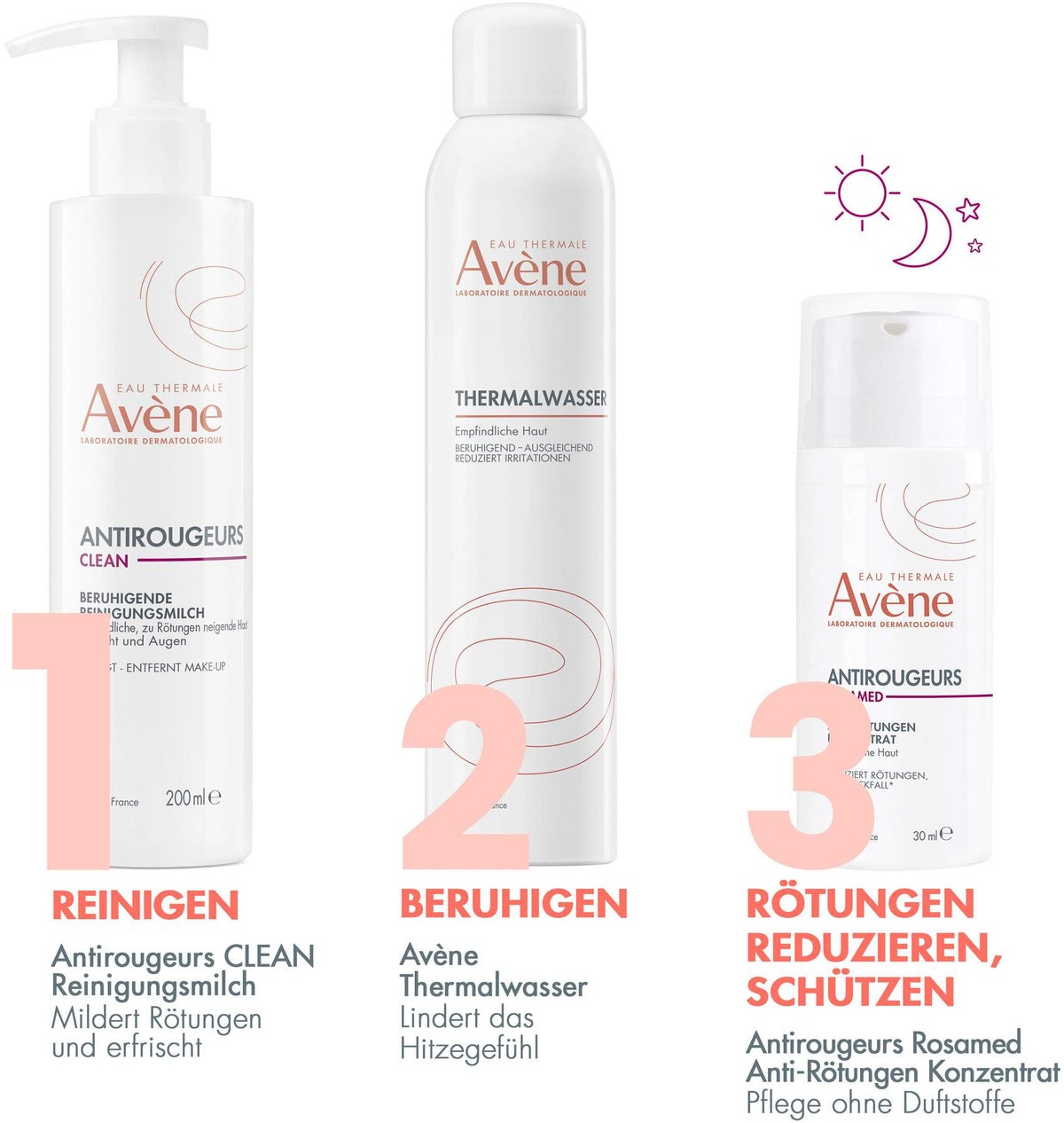 Avene Antirougeurs Clean beruhigende Reinigungsmilch 200 ml