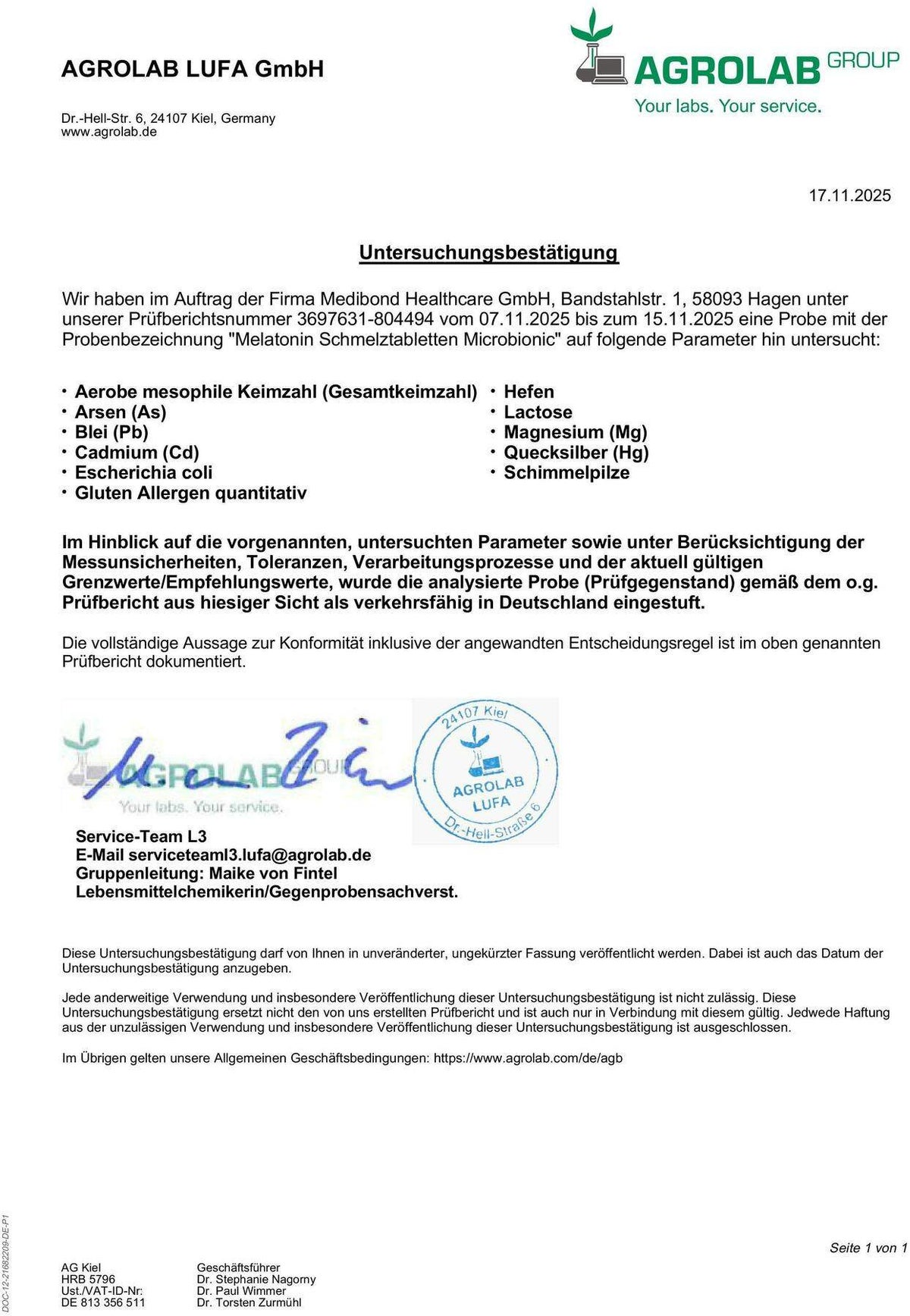 Microbionic Melatonin Schmelztabletten 60 Tabletten