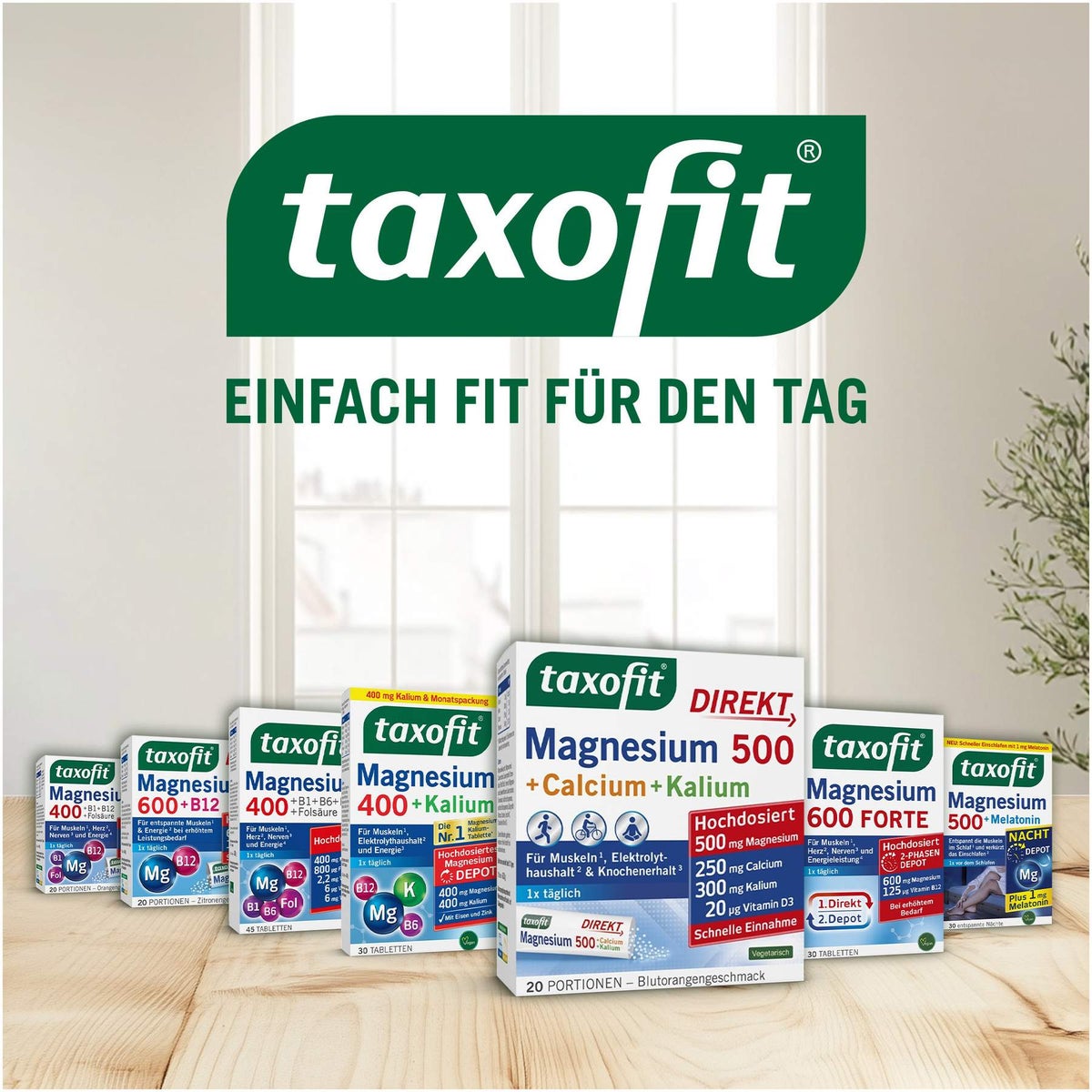 Taxofit Magnesium 500 + Calcium + Kalium 20 Beutel