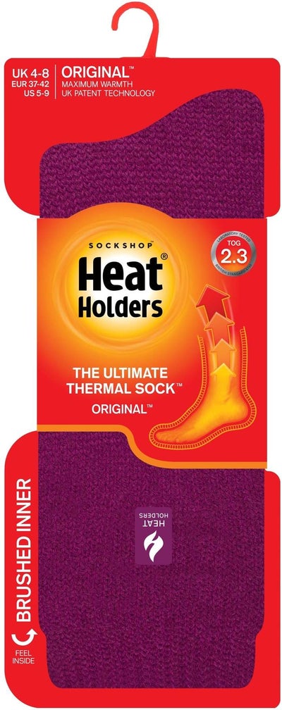 HeatHolders Thermosocken Fuchsia 1 Paar Größe 37 bis 42