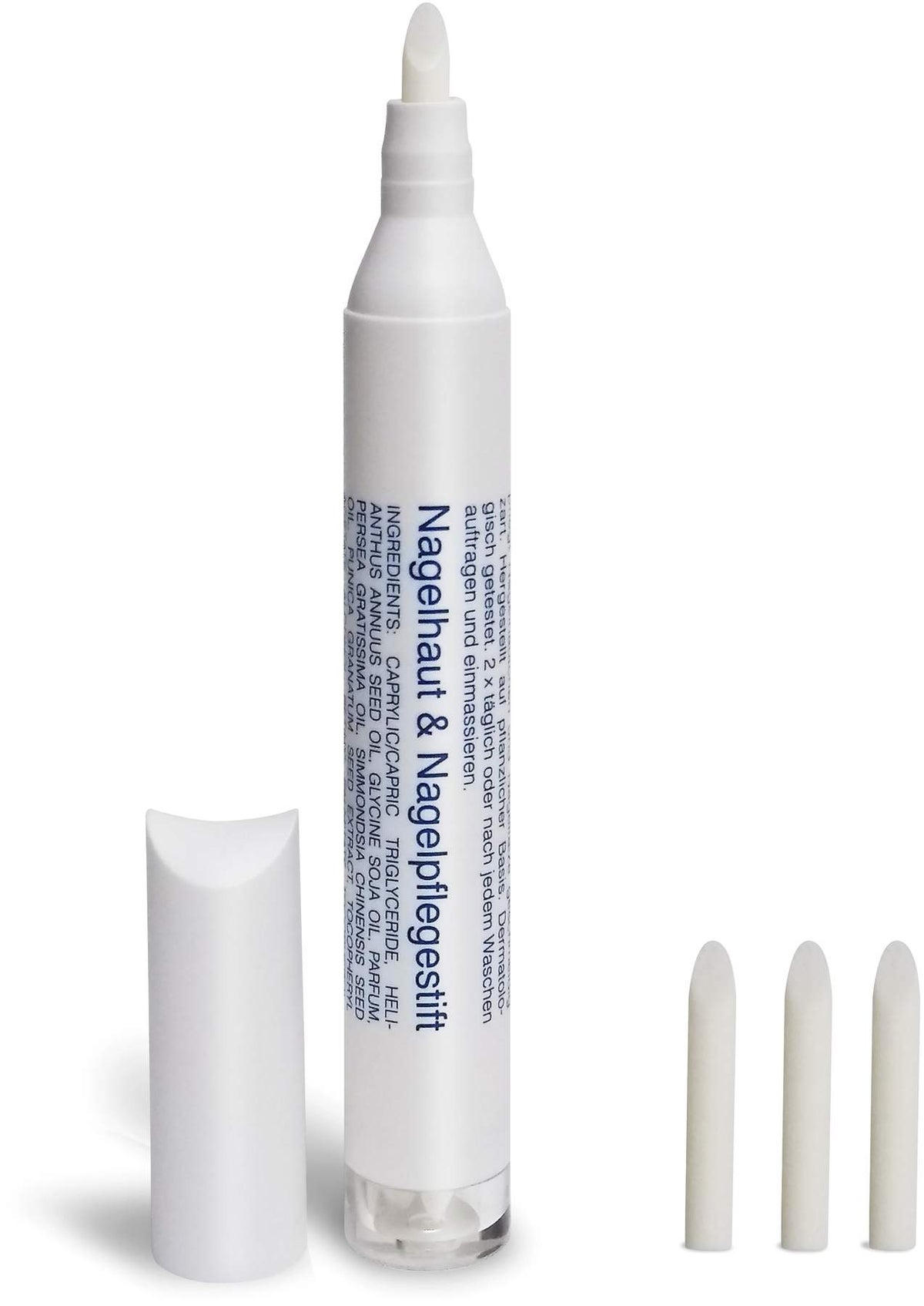 Nagelhaut- und Nagelpflegestift mit Kokos    inkl. 3 Ersatzspitzen