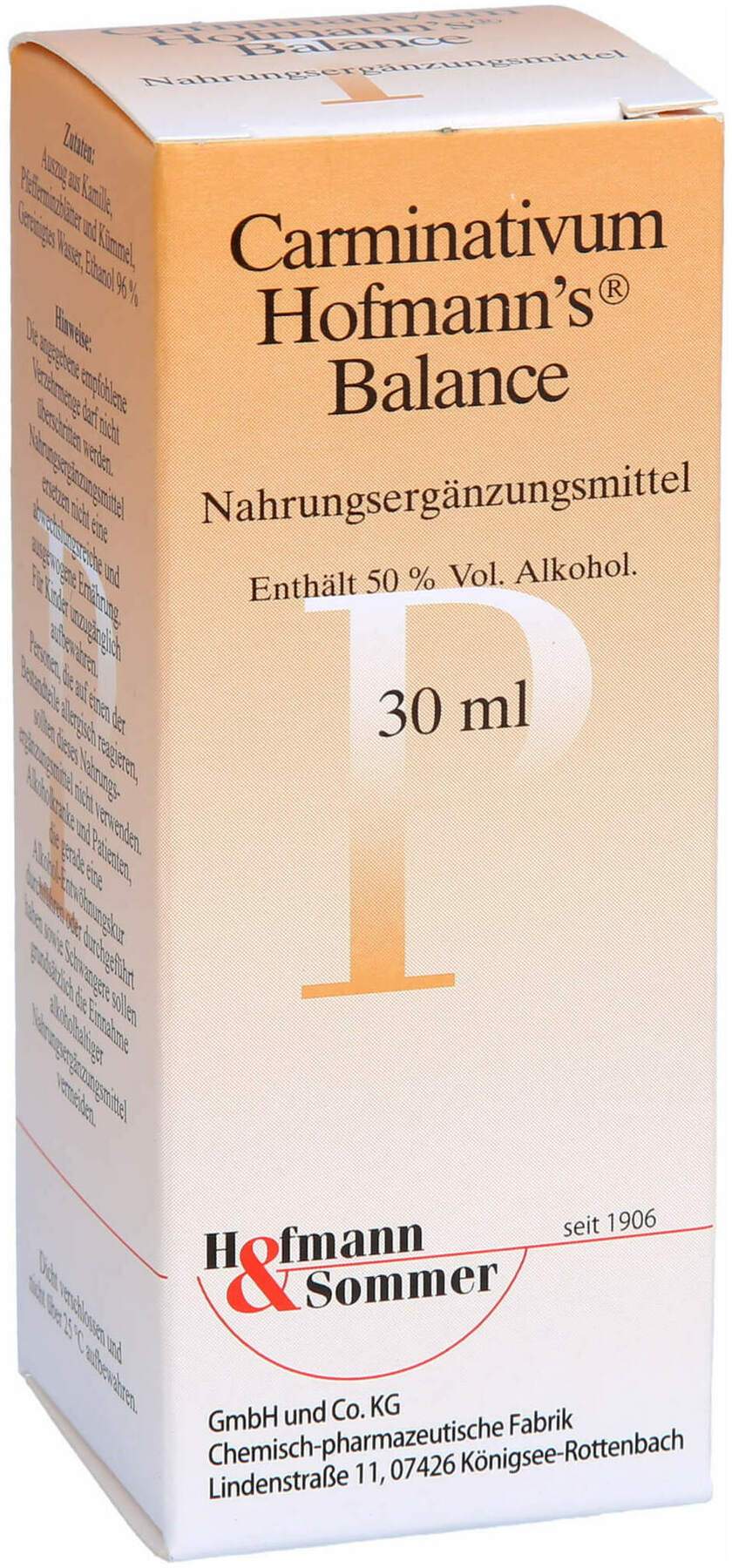 Carminativum Hofmanns Balance Tropfen 30 ml
