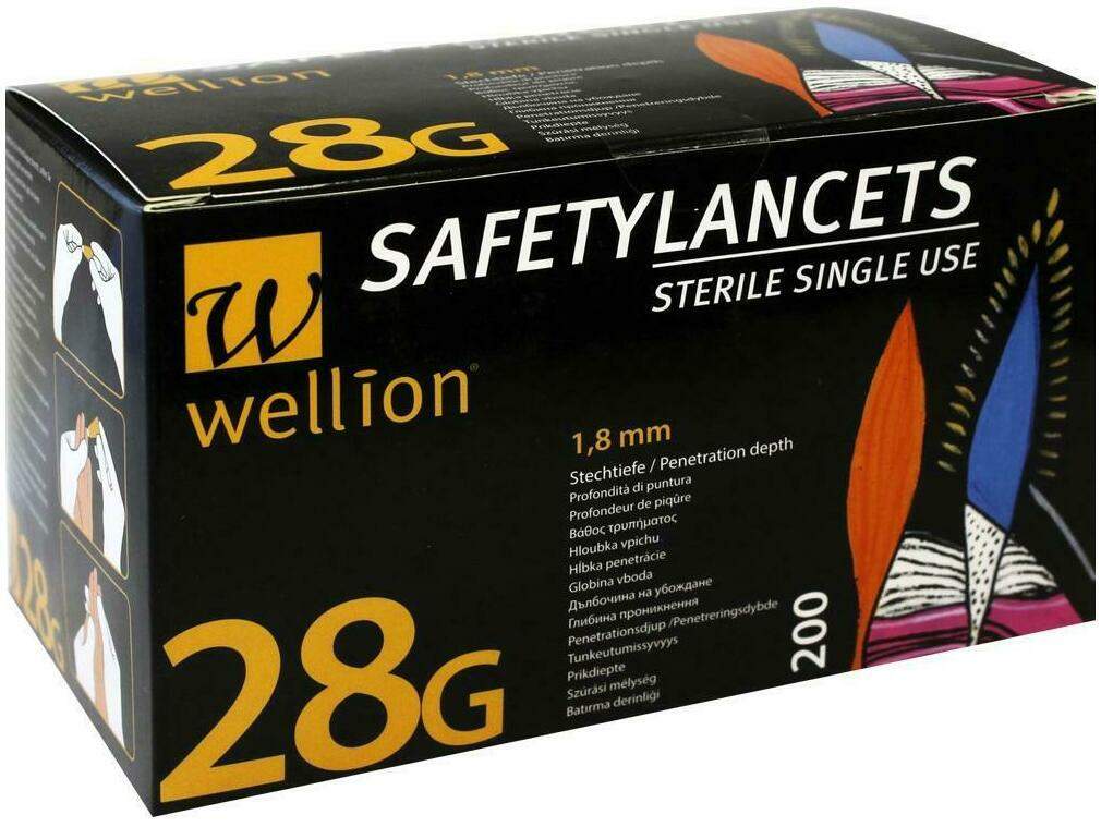 Wellion Lanzetten Safetylancets 28 G