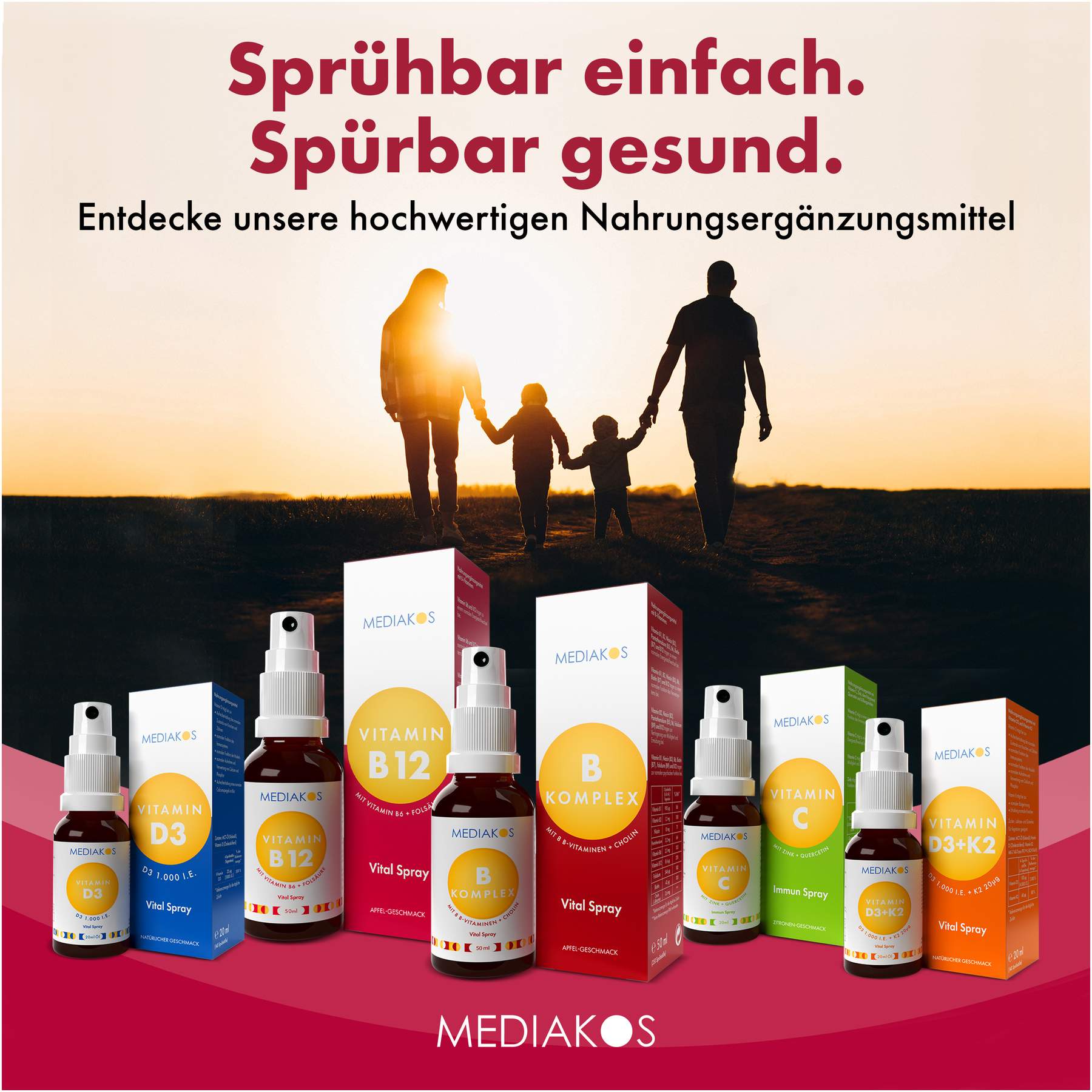 Vitamin B Komplex Mediakos Vital Spray 50 ml