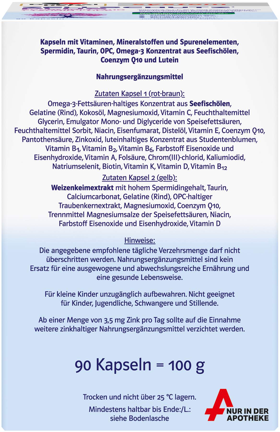 Doppelherz system Zellschutz Plus 90 Kapseln