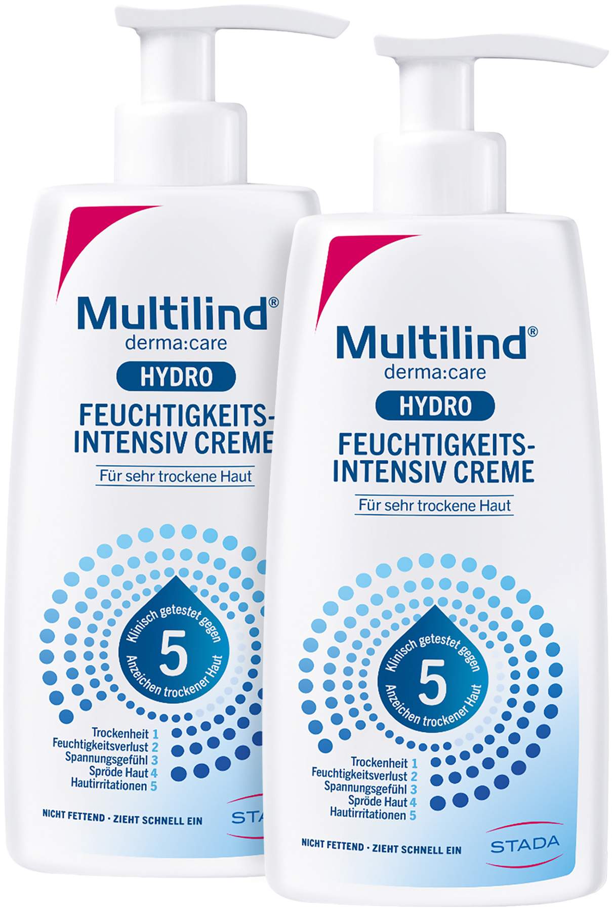 Multilind DermaCare Hydro Feuchtigkeits-Intensiv Creme 2 x 250 ml