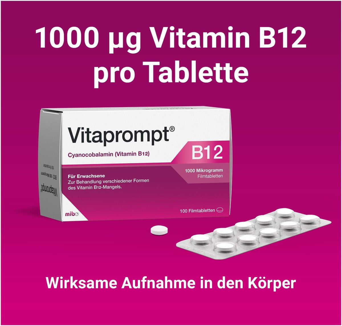 Vitaprompt 1000 Mikrogramm 100 Filmtabletten